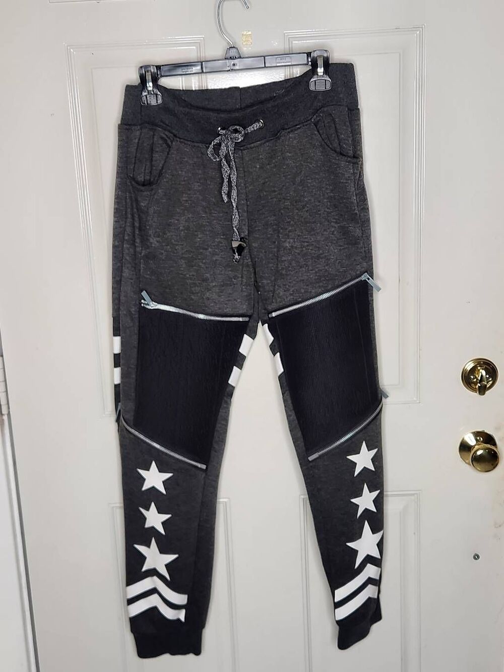 Trillnation gray patriotic joggers men's size L